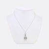 Art Deco Sapphire and Diamond Drop Pendant Necklace