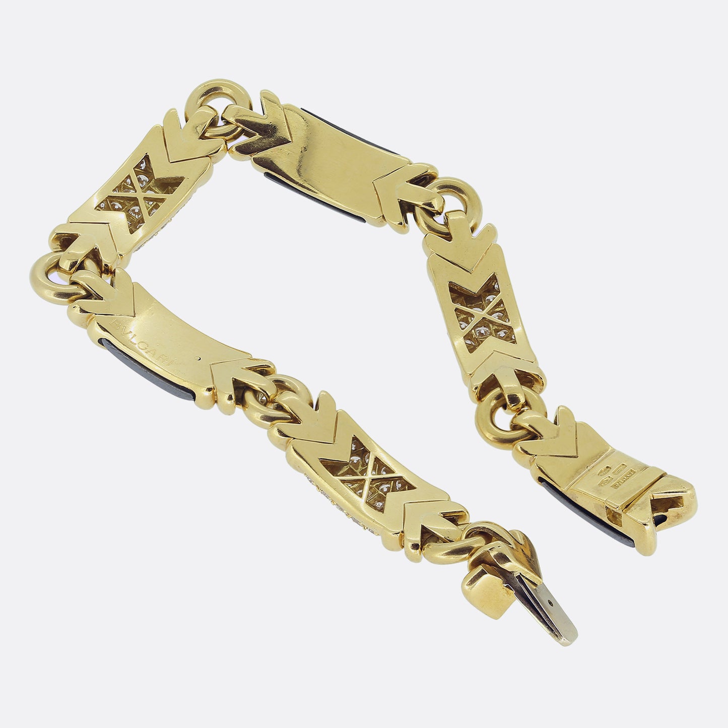 Bvlgari Trika Hematite and Diamond Bracelet