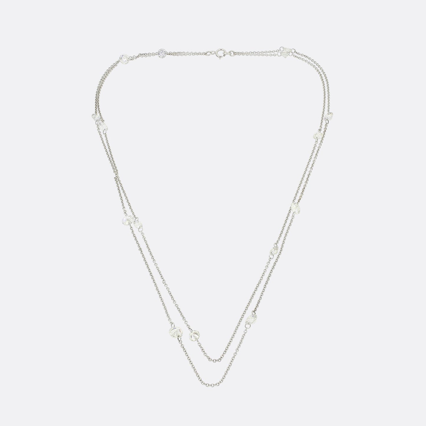 4.15 Carat Diamonds By The Yard Necklace