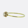 Vintage 0.12 Carat Diamond Stackable Flower Ring