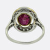 Art Deco Ruby and Diamond Cluster Ring