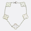 Van Cleef & Arpels Vintage Alhambra Five Motif Mother of Pearl Bracelet