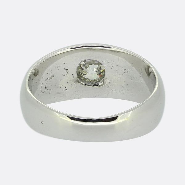 Antique 0.50 Carat Diamond Gypsy Ring