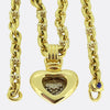 Vintage Diamond Heart-Shaped Pendant Necklace