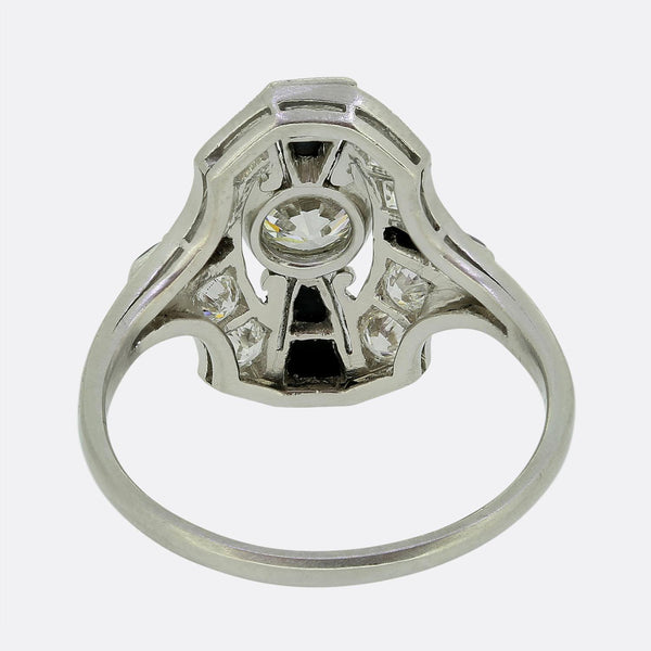 Tiffany & Co. Onyx and Diamond Ring