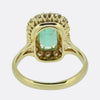 Vintage Emerald and Diamond Cluster Ring