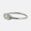 Art Deco 0.60 Carat Cushion-Cut Diamond Three-Stone Ring