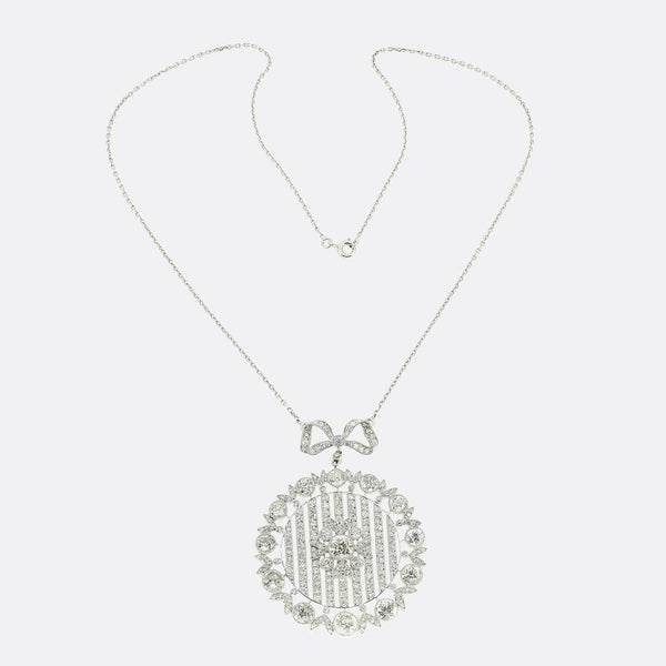 Art Deco 6.00 Carat Diamond Necklace