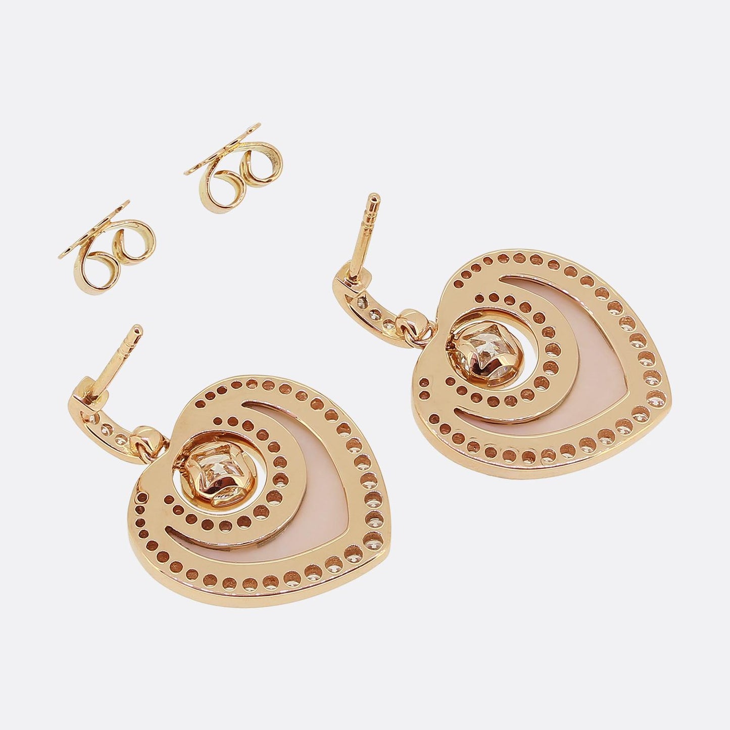 Boodles Sophie Mother of Pearl and Diamond Drop Earrings