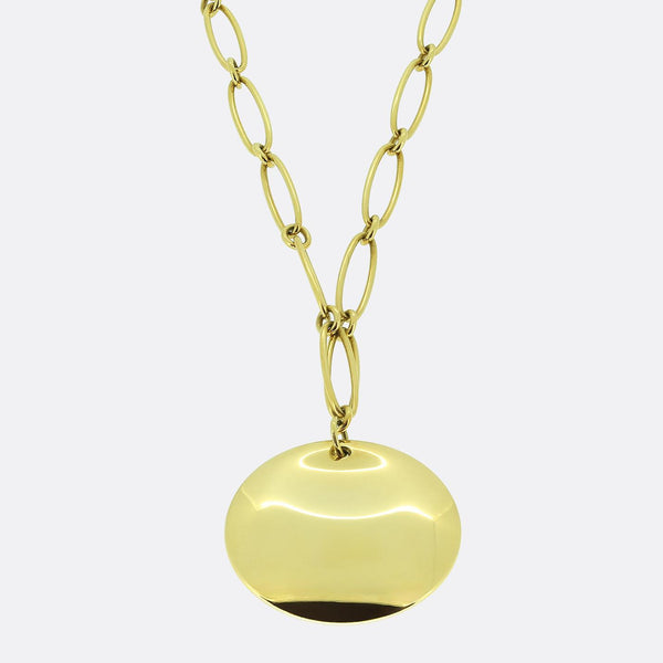 Tiffany & Co. Elsa Peretti Round Pendant Necklace