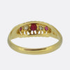 Victorian Ruby and Diamond Five-Stone Ring