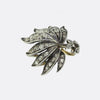 Victorian Old Cut Diamond Leaf Pendant