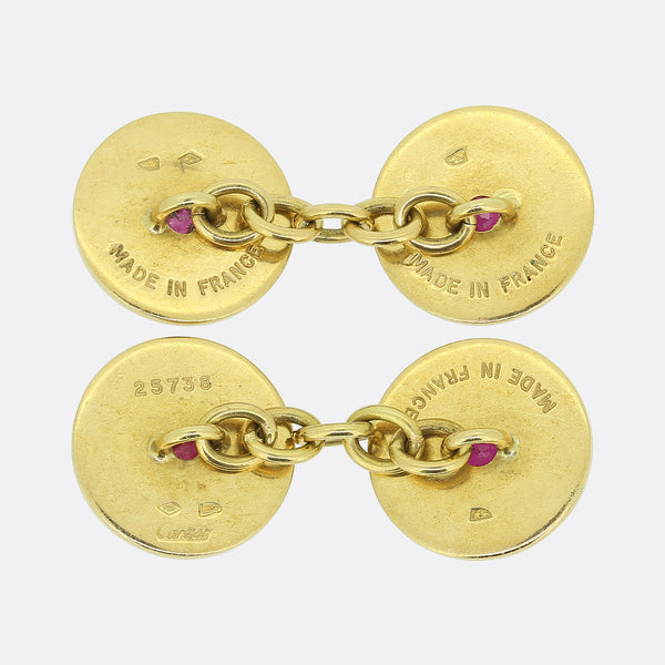 Cartier Vintage Ruby Cufflinks