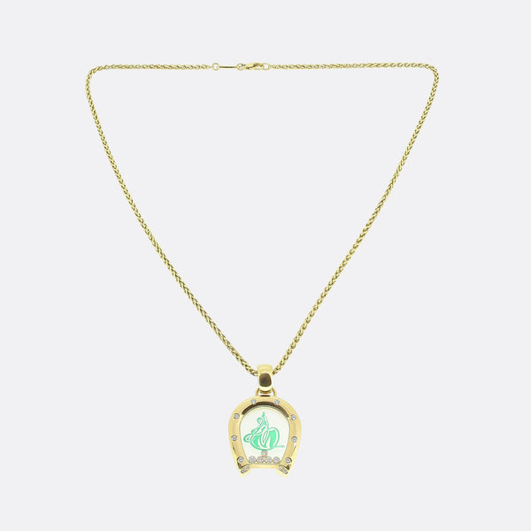 Chopard Diamond Horseshoe Pendant Necklace