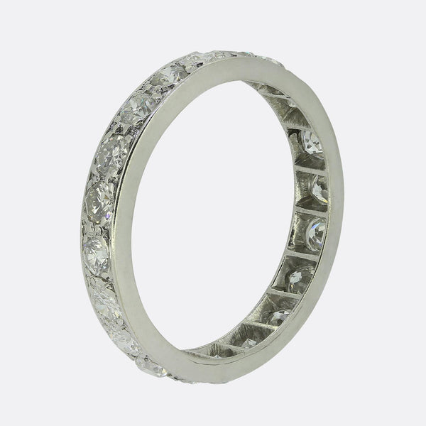 Edwardian 2.40 Carat Diamond Full-Eternity Ring Size R (59)