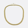 Victorian Etruscan Revival Gold Mesh Chain
