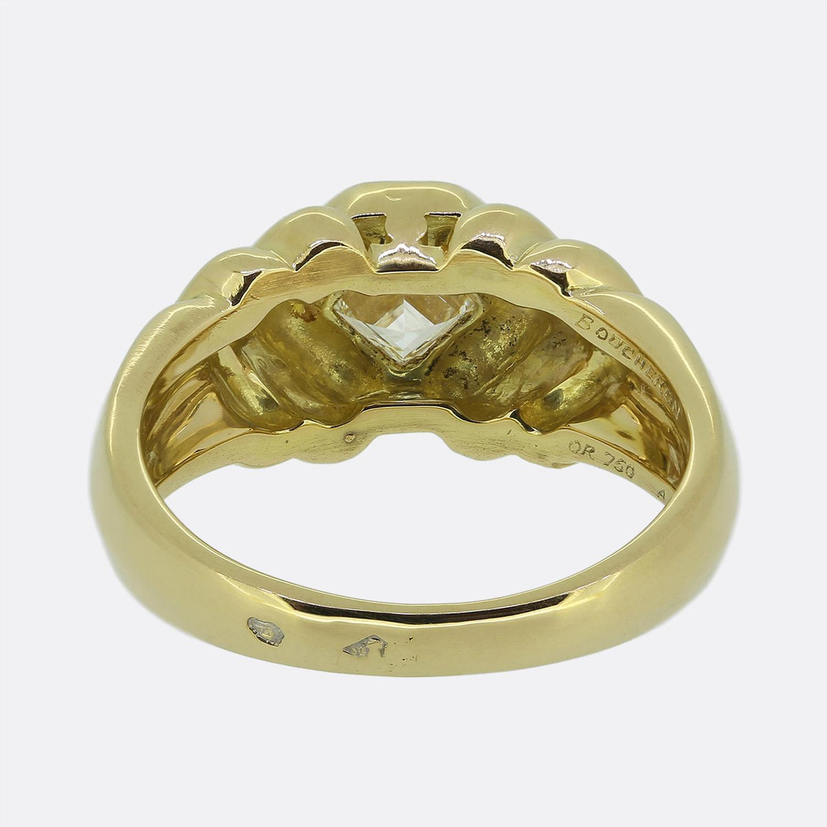 Boucheron Vintage Carre Cut Diamond Ring