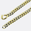 Pomellato Two Tone Curb Chain Necklace and Bracelet Set