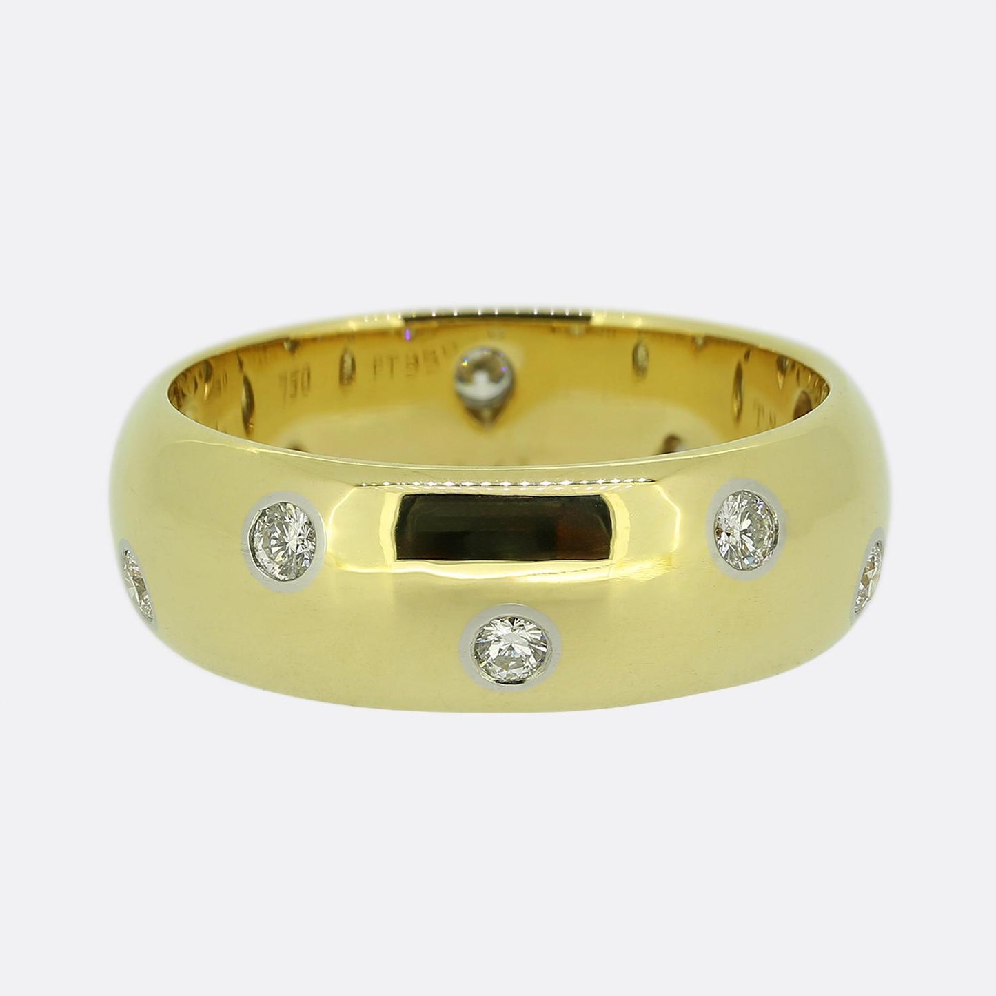Tiffany & Co. 8mm Diamond Etoile Ring Size S (60)