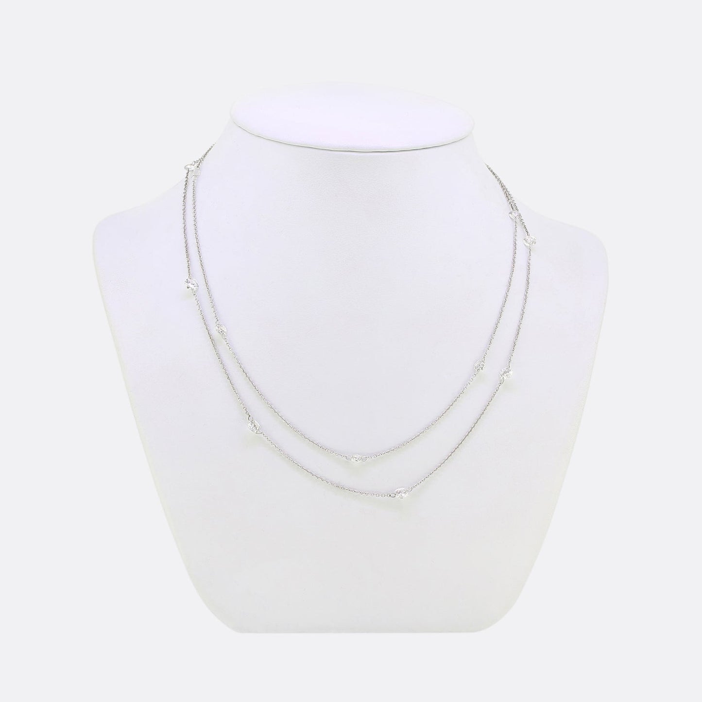4.15 Carat Diamonds By The Yard Necklace