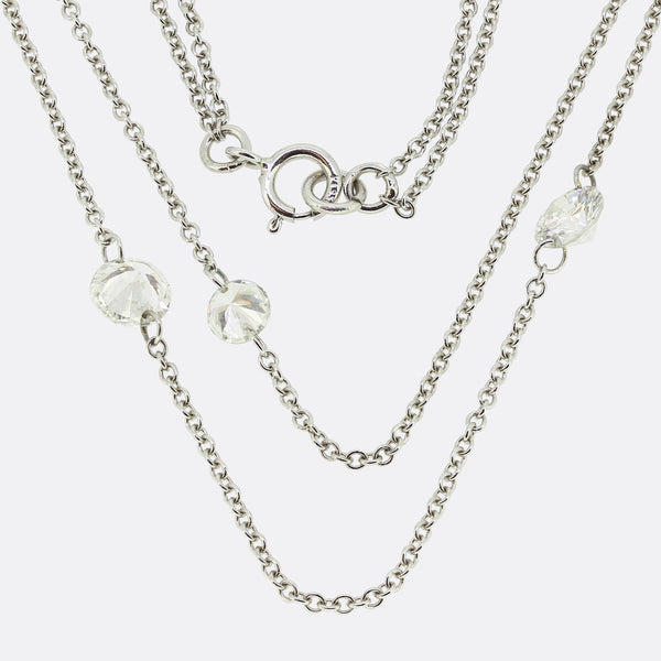 4.15 Carat Diamonds By The Yard Necklace