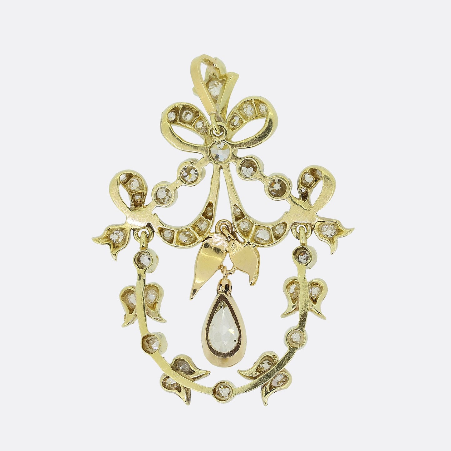 Victorian Diamond Drop Pendant