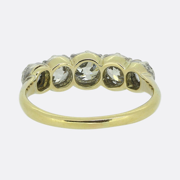 Victorian Old Cut Diamond Five-Stone Ring