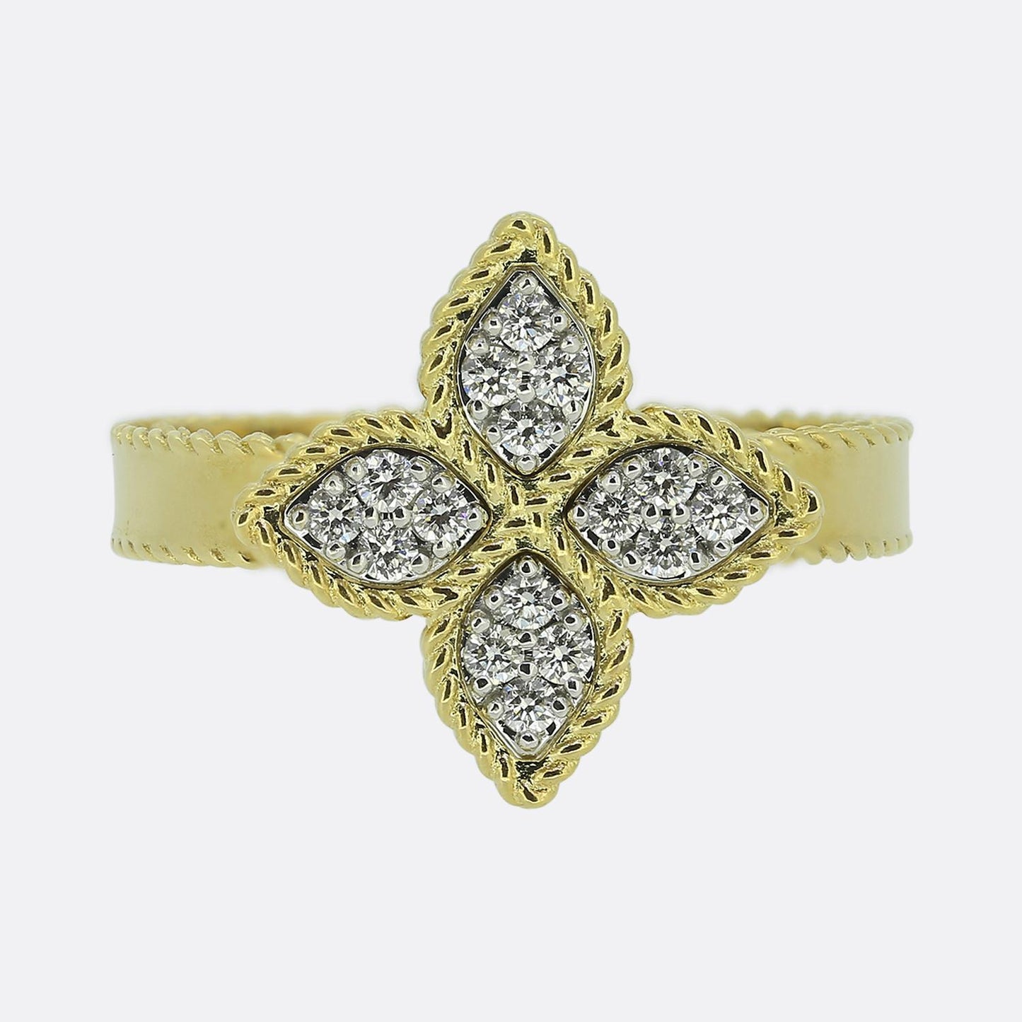 Roberto Coin Diamond Princess Flower Ring