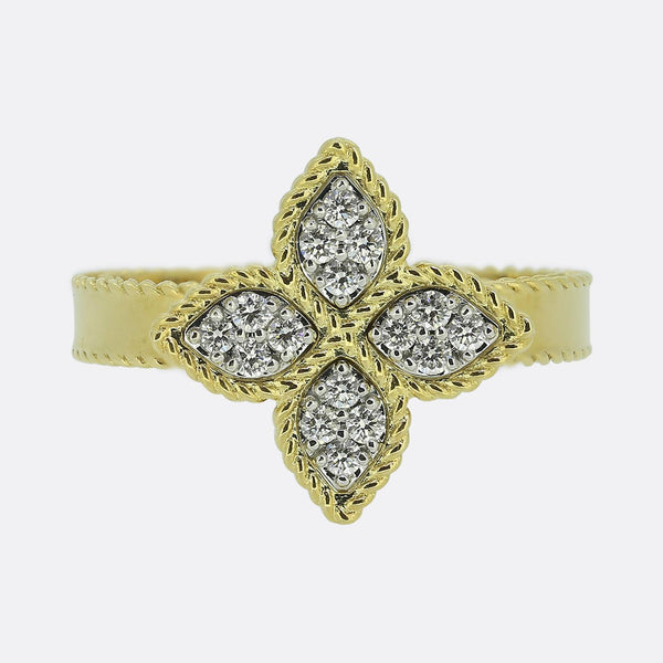 Roberto Coin Diamond Princess Flower Ring