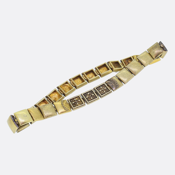 Victorian Etruscan Revival Interchangeable Necklace Bracelet