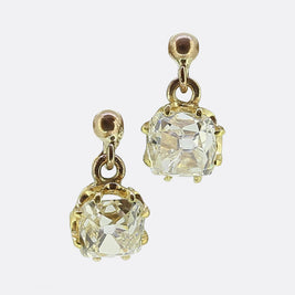 Edwardian Diamond Drop Earrings