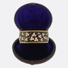 Victorian Pearl and Enamel Foliated Bangle