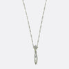 Art Deco Marquise Cut Diamond Necklace