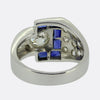 Antique Sapphire and Diamond Buckle Ring