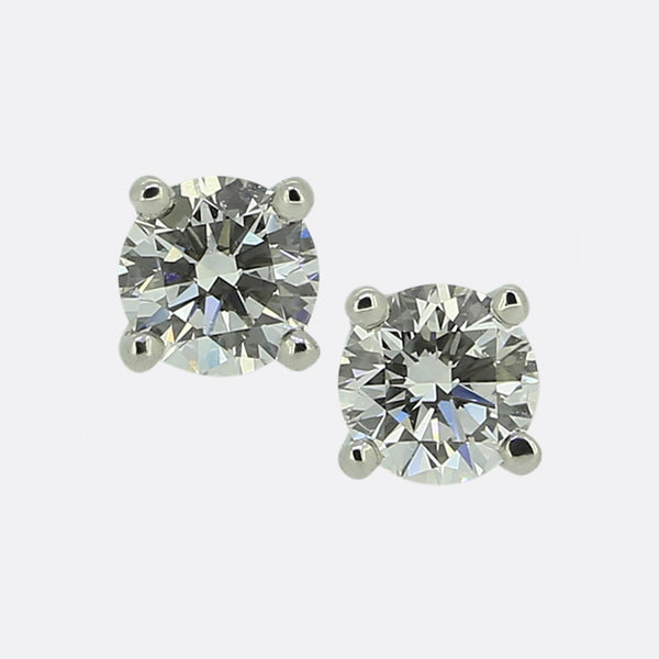Tiffany & Co. 0.40 Carat Diamond Stud Earrings