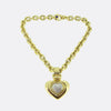 Vintage Diamond Heart-Shaped Pendant Necklace