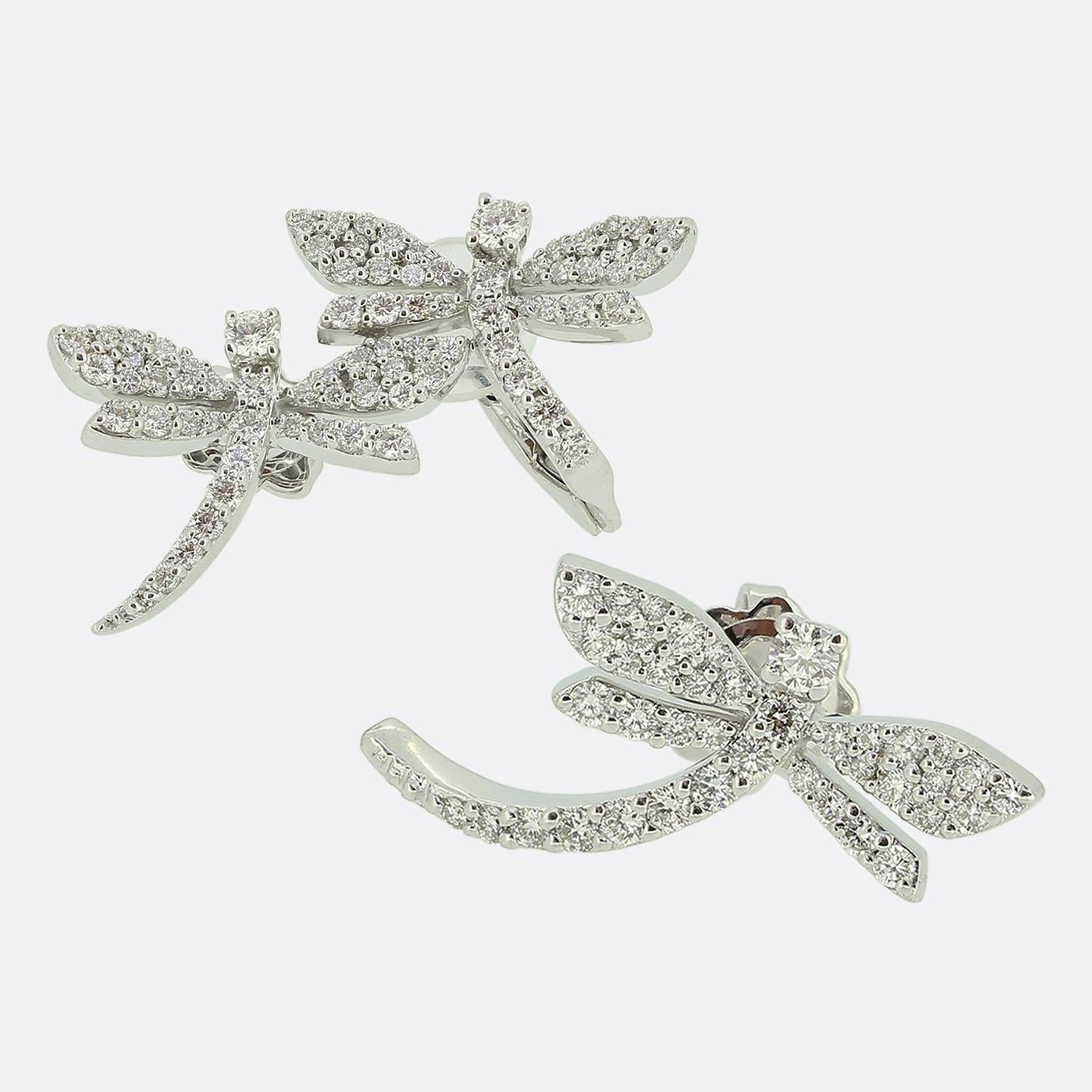 Mimi Diamond Dragonfly Earrings
