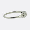 Art Deco 0.60 Carat Cushion-Cut Diamond Three-Stone Ring