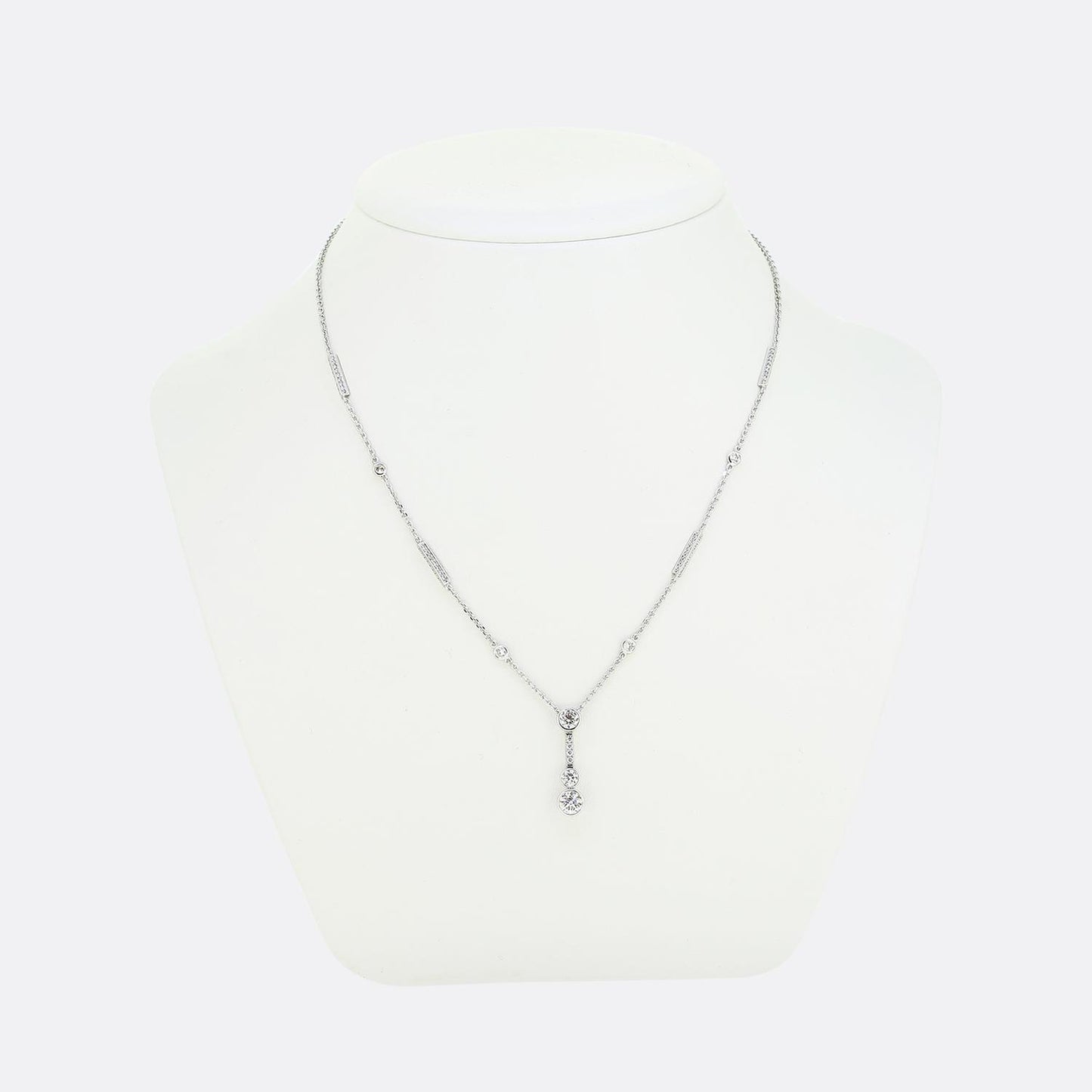 Boodles Diamond Waterfall Pendant Necklace