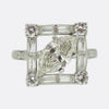 Vintage Monture Cartier Marquise Diamond Cluster Ring