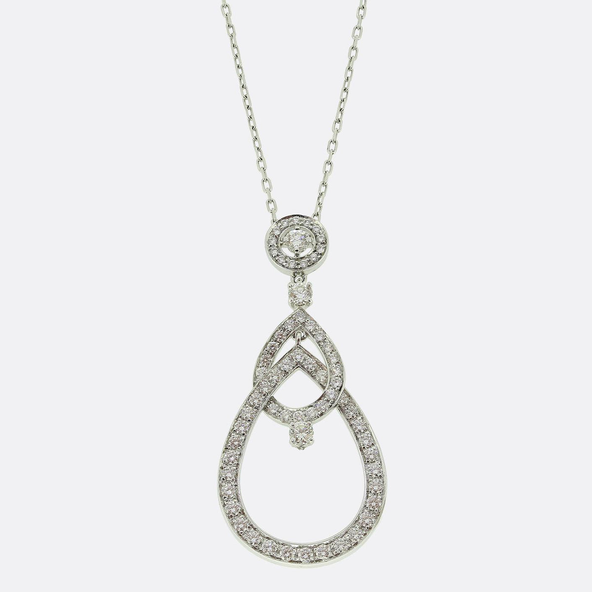 Boucheron Ava Mobile Diamond Waterdrop Necklace
