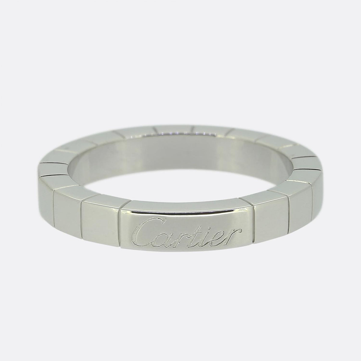 Cartier Lanieres Band Ring Size J (49)