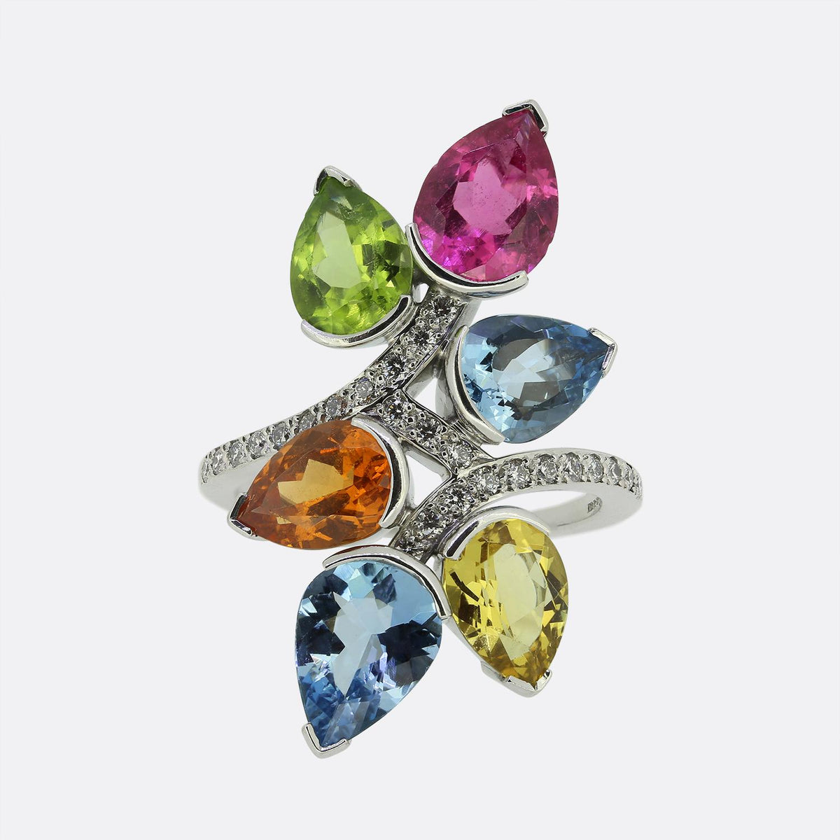 Boodles Gem-Set Castaway Ring