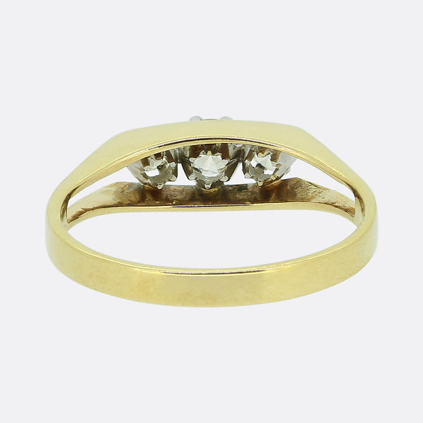 Vintage 0.30 Carat Four-Stone Diamond Ring
