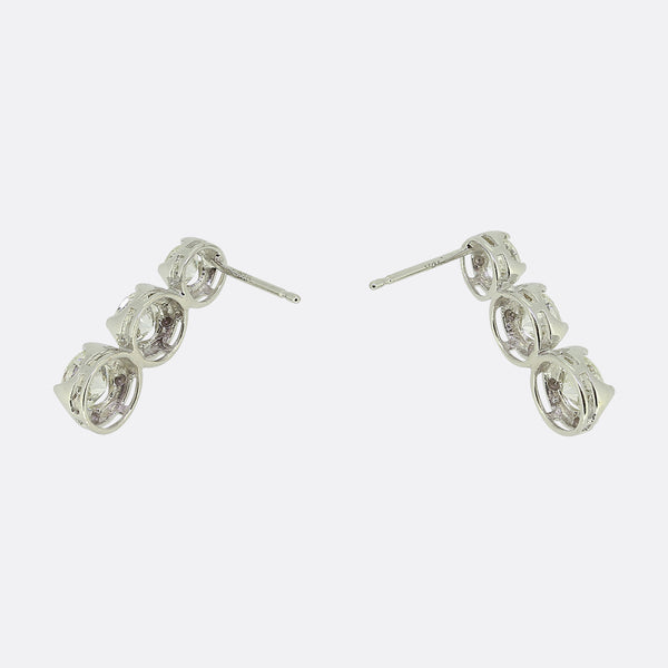 2.20 Carat Diamond Drop Earrings