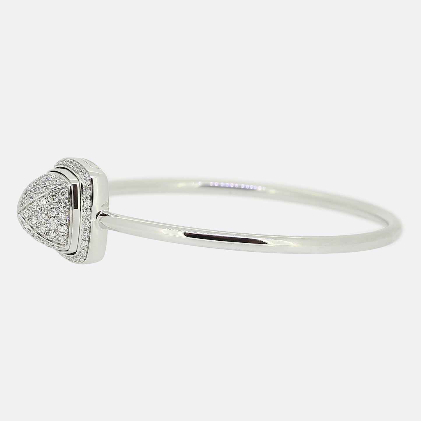 Fred Paris Diamond and Chalcedony Interchangeable Bangle