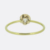 Vintage 0.12 Carat Diamond Stackable Flower Ring
