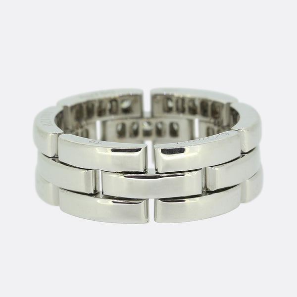 Cartier Diamond Tank Francaise Ring Size R (59)