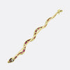 Vintage Ruby and Diamond Snake Brooch