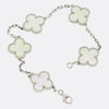 Van Cleef & Arpels Vintage Alhambra Five Motif Mother of Pearl Bracelet
